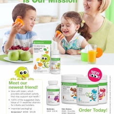 PARENTS! Take care of your kids' HEALTHY NUTRITION. These tailor- made Herbalife KIDS Nutrition products will help you.